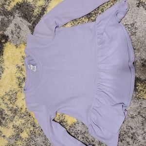 Long sleeve peplum top for girls